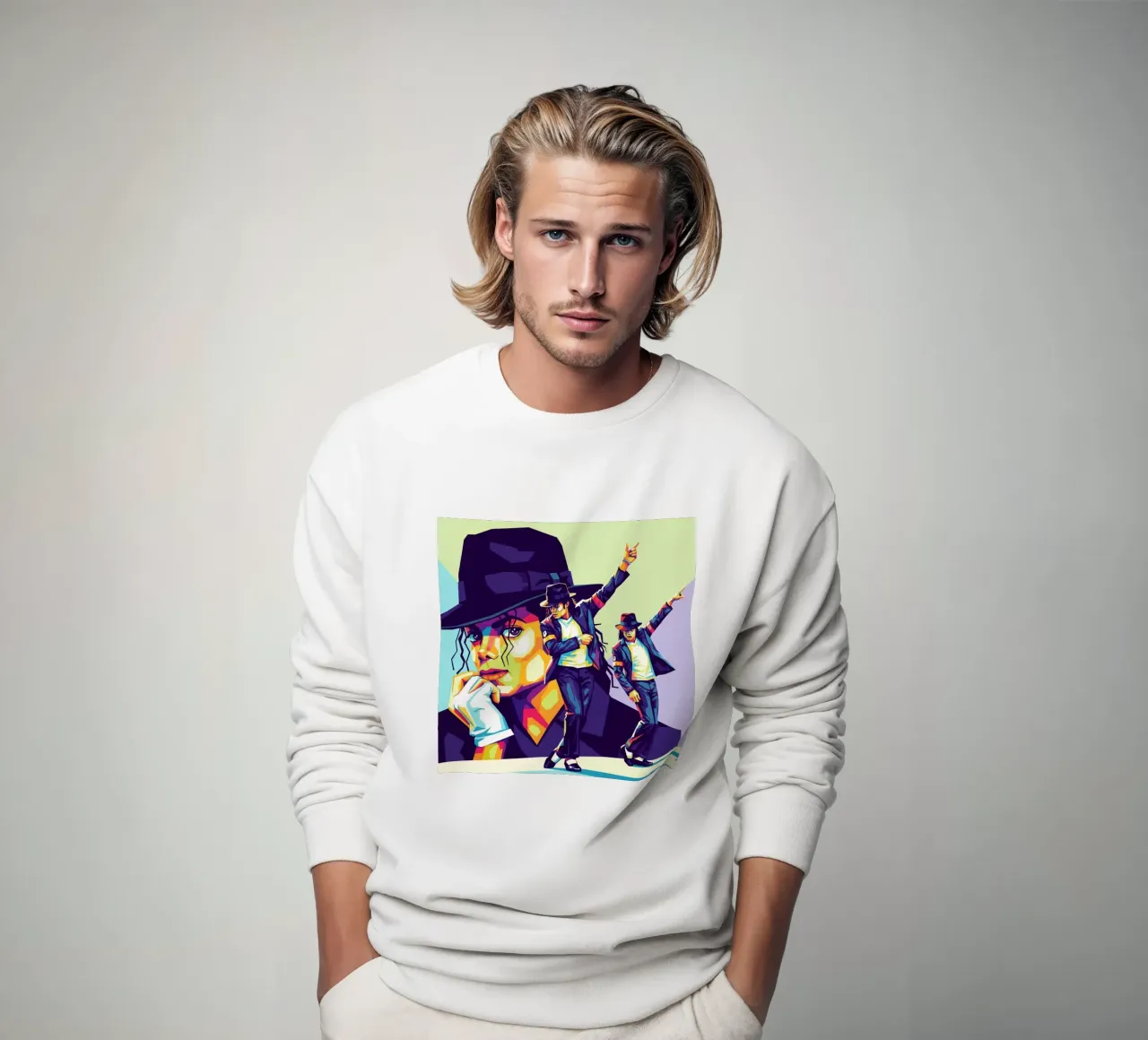 Michael Jackson style felpa da Hantamrata