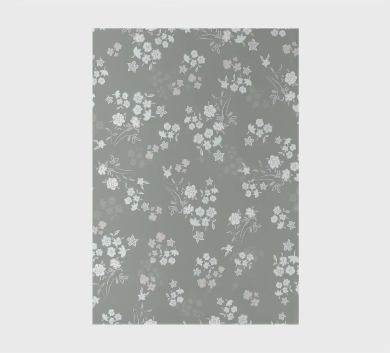 Motif blanc avec fond vert carnet de notes de gulsengunel