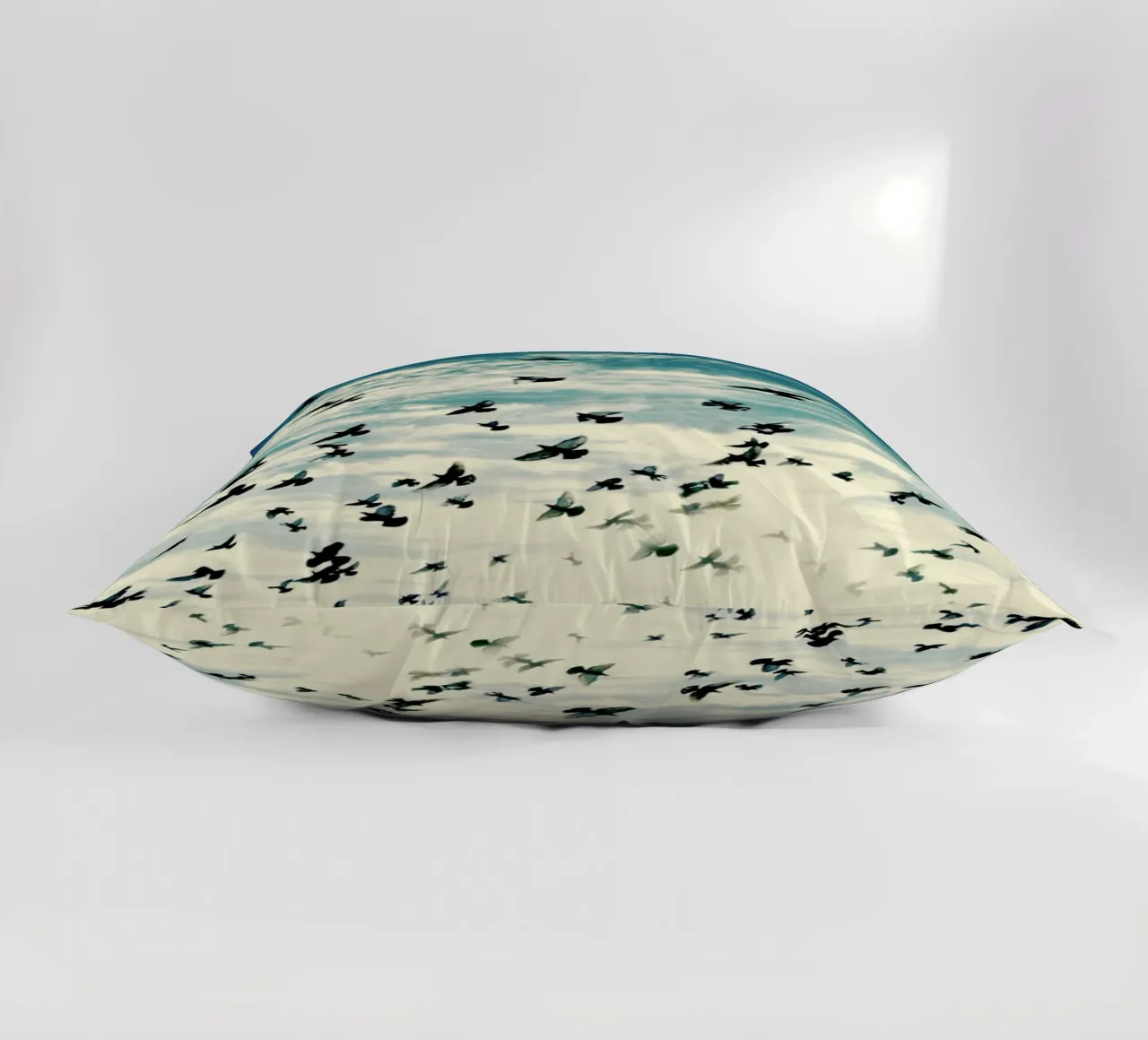 Flying Birds decorative cushion by KISSA STUDIO