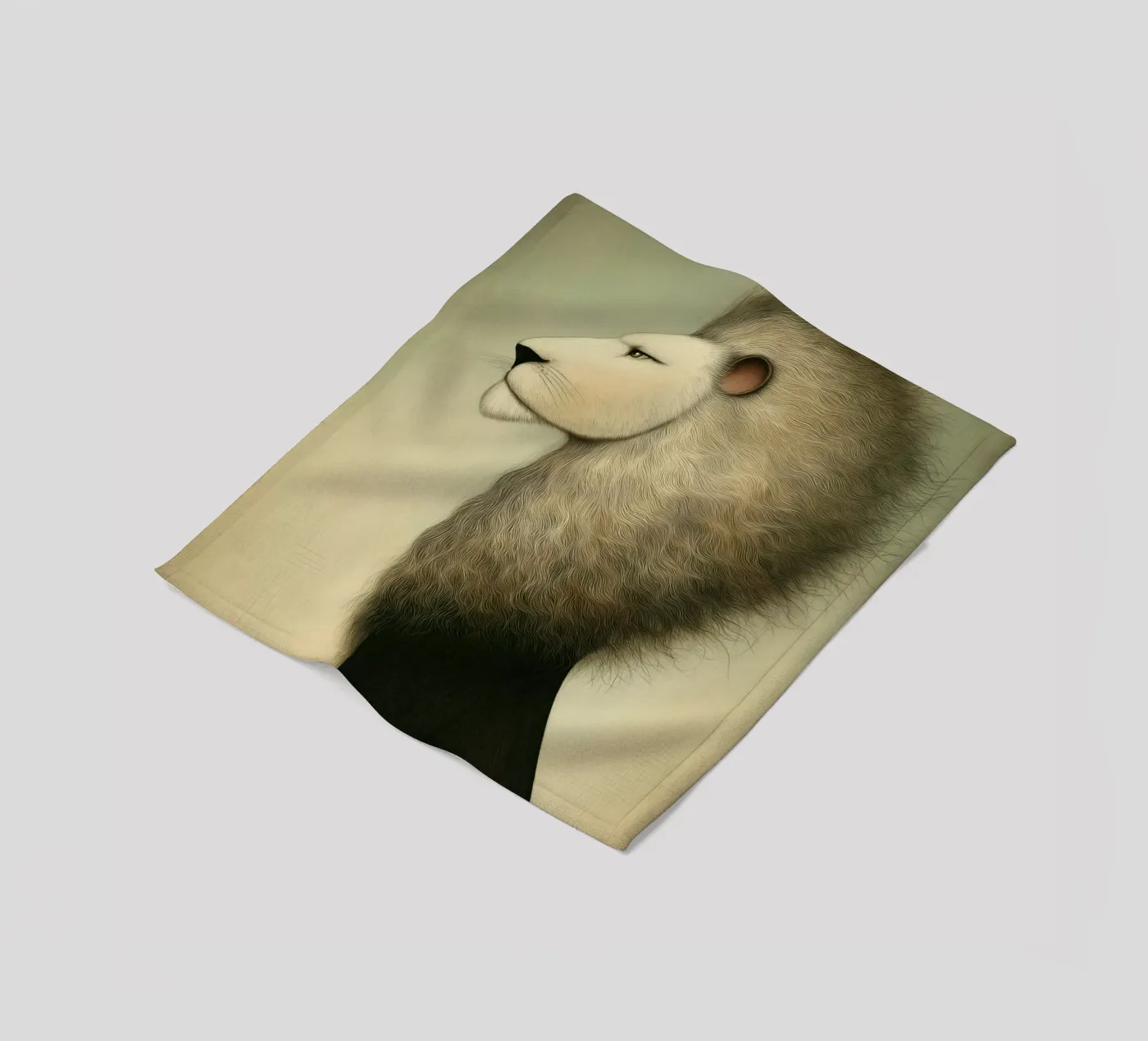 Leone coperta in pile da Pictura