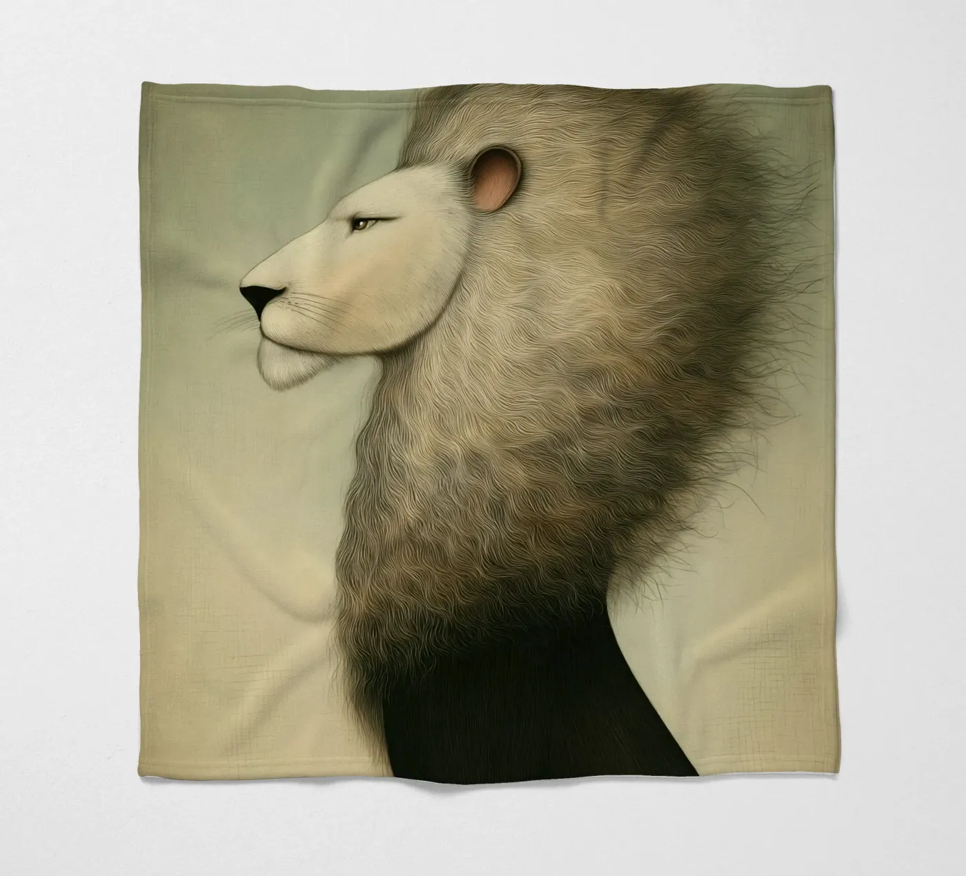 Leone coperta in pile da Pictura