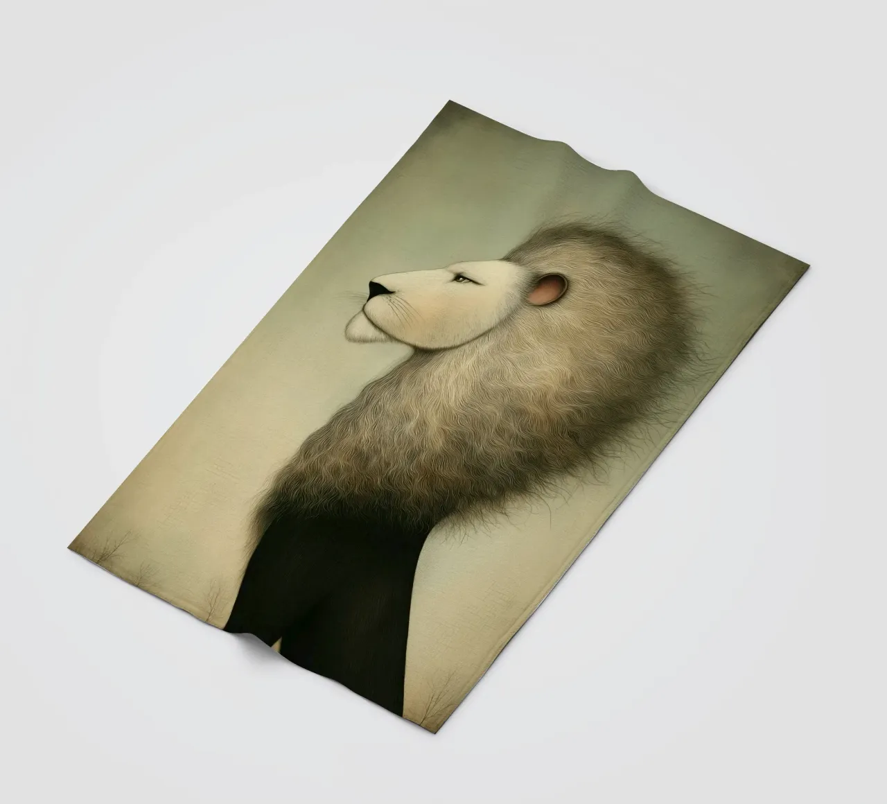 Leone coperta in pile da Pictura