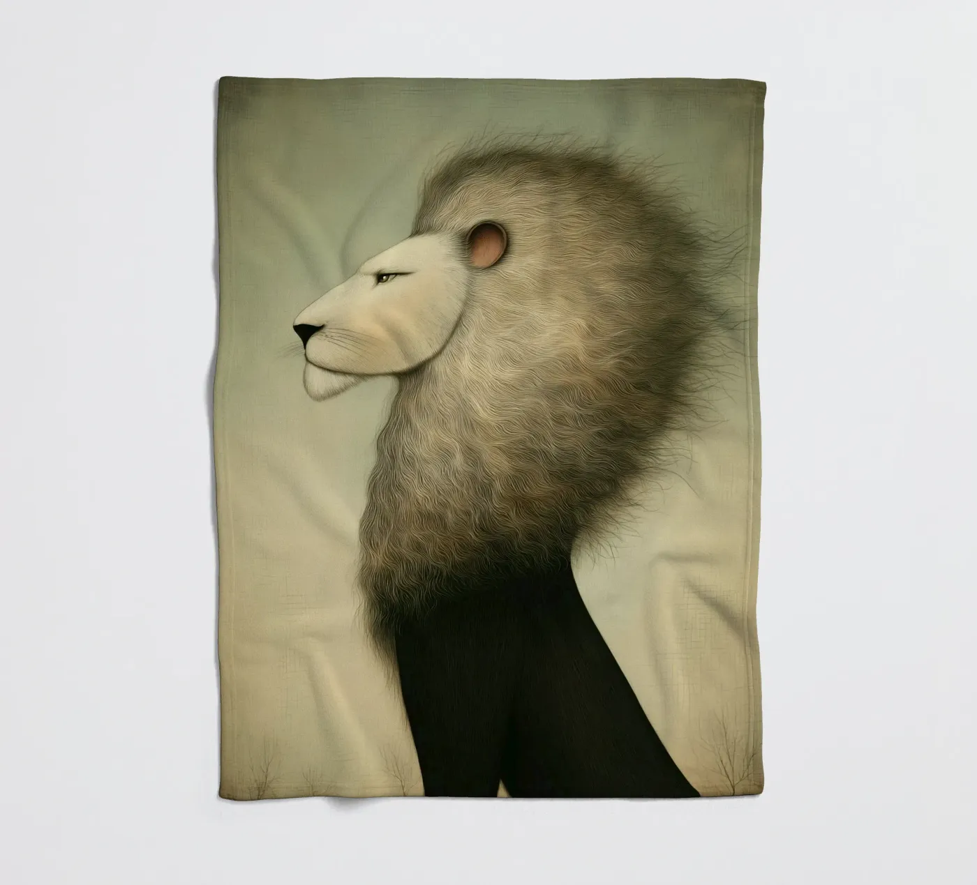 Leone coperta in pile da Pictura