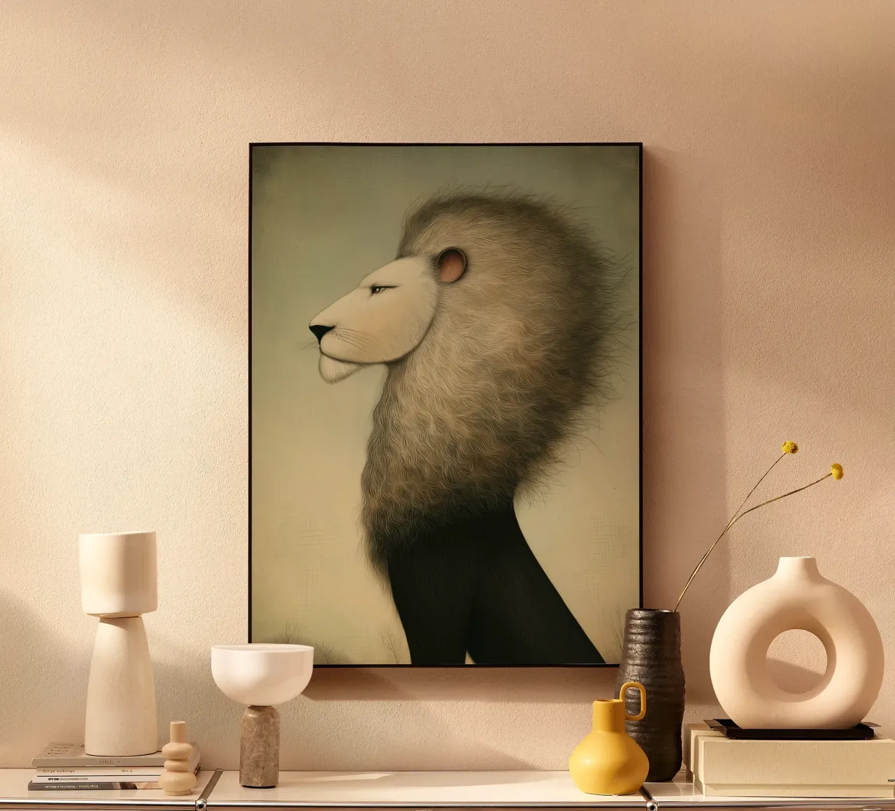 Leeuw acryl van Pictura