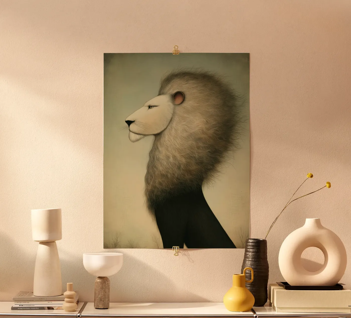 Leeuw poster van Pictura