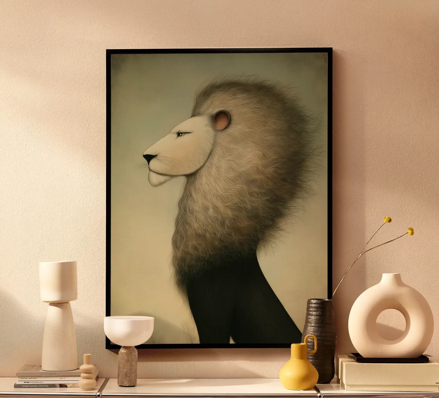 Leeuw poster van Pictura