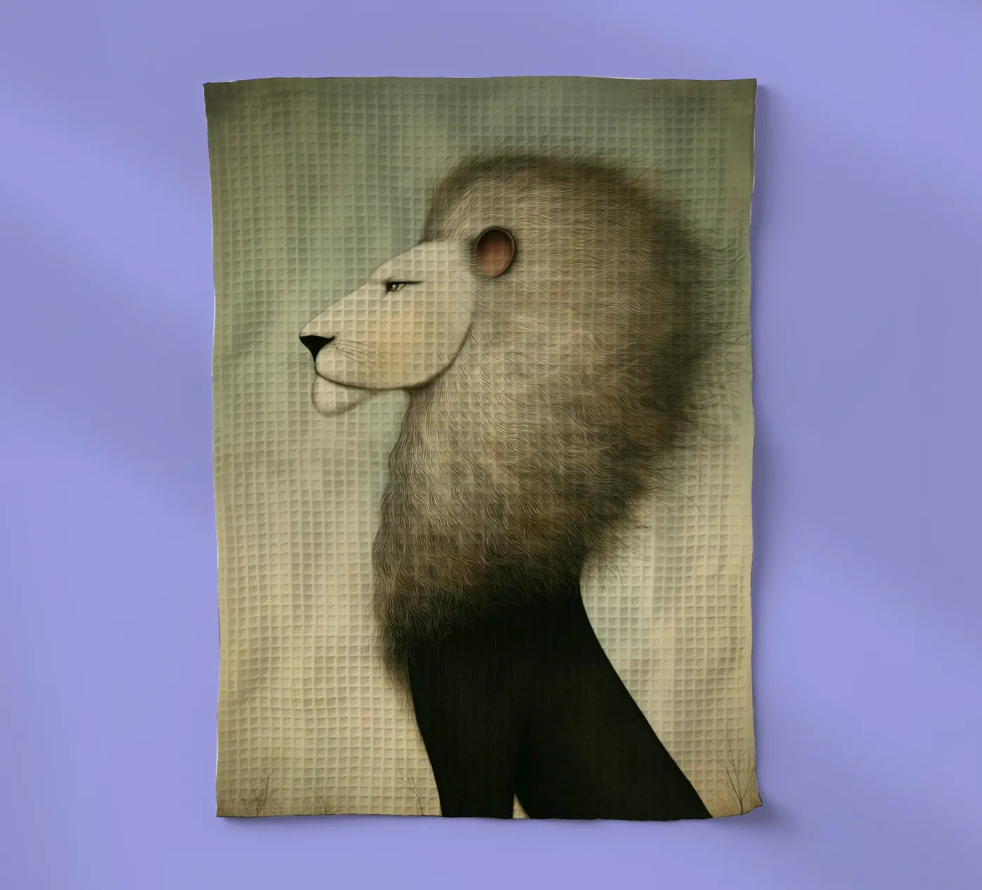 Leo tea towel by Pictura