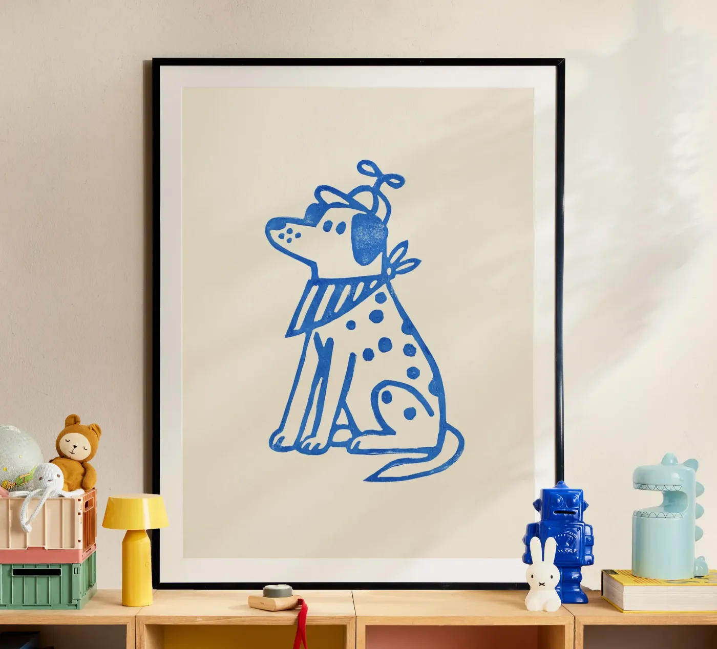 Frecher Dalmatiner Linolschnitt Poster von JillGori
