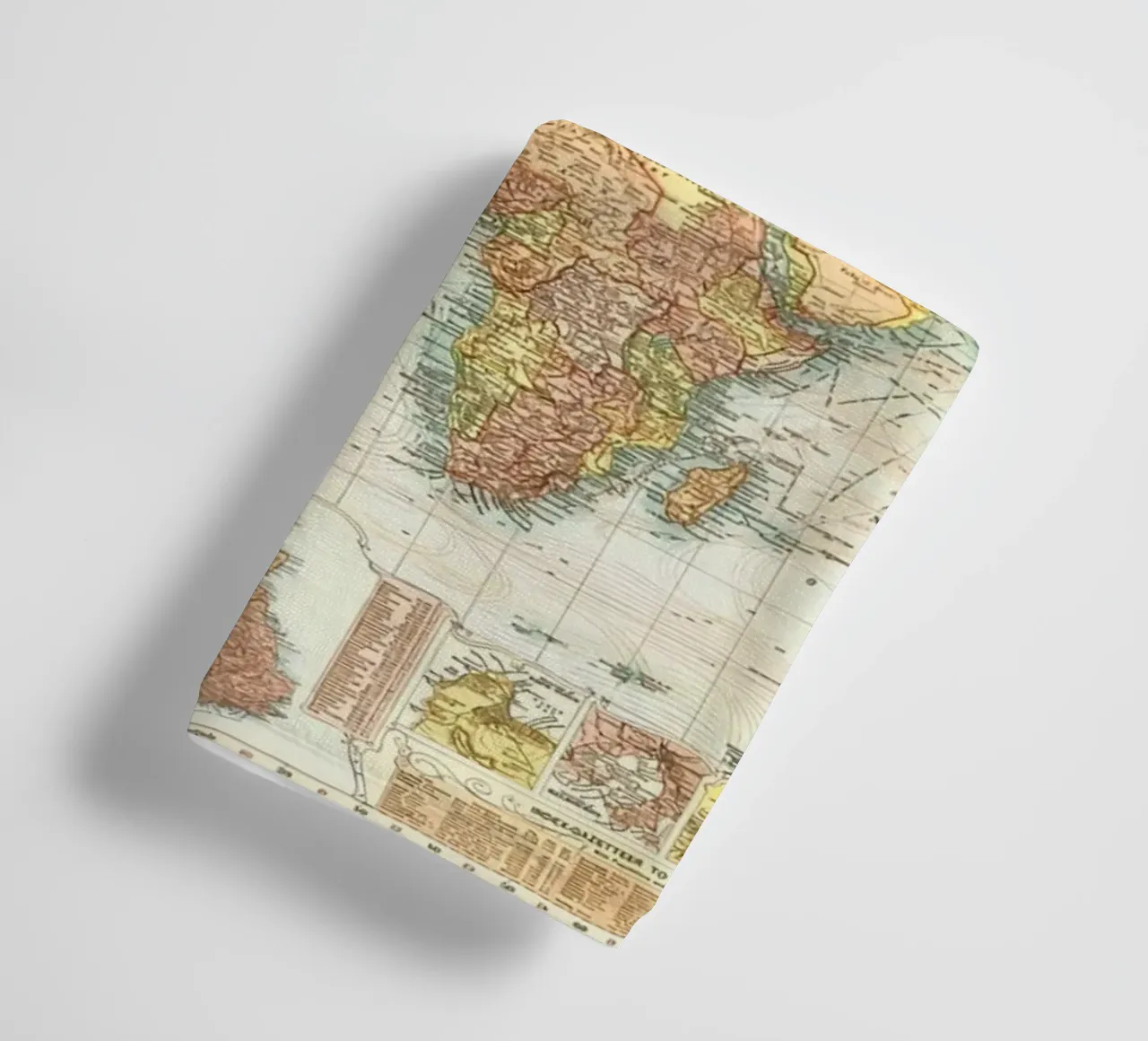 world map color towel by Laura Harris