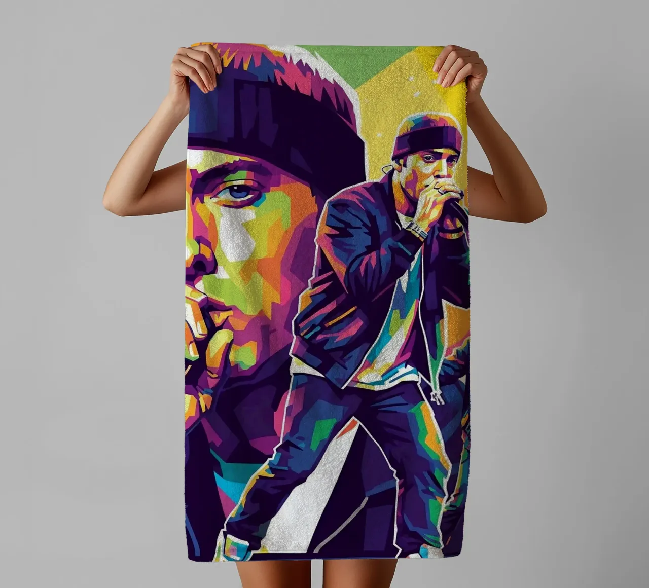 Eminem hip-hop icon towel by Hantamrata