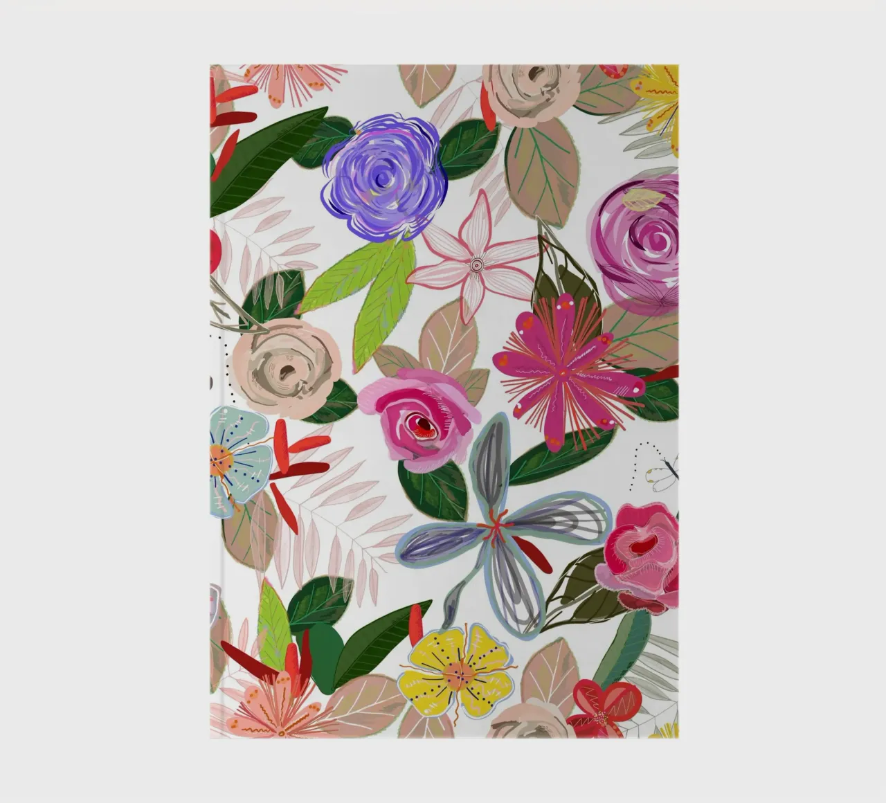 Vivaci fiori botanici colorati bianchi diario da gulsengunel