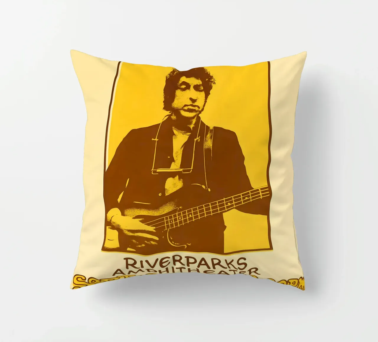 Bob Dylan Riverparks Amphitheater 1990 cuscino da DGUnder