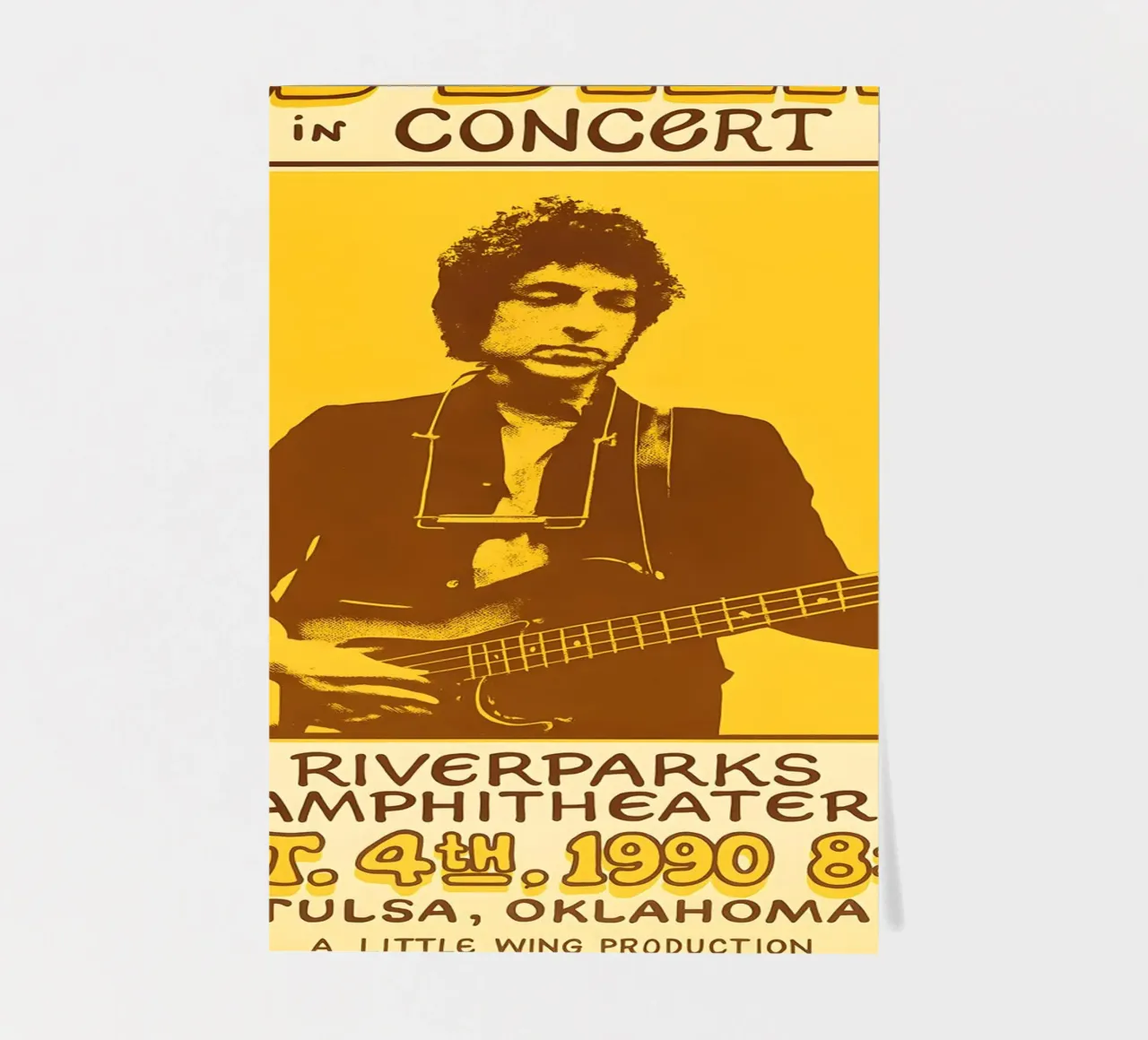 Bob Dylan Riverparks Amphitheater 1990 Stickerbogen von DGUnder