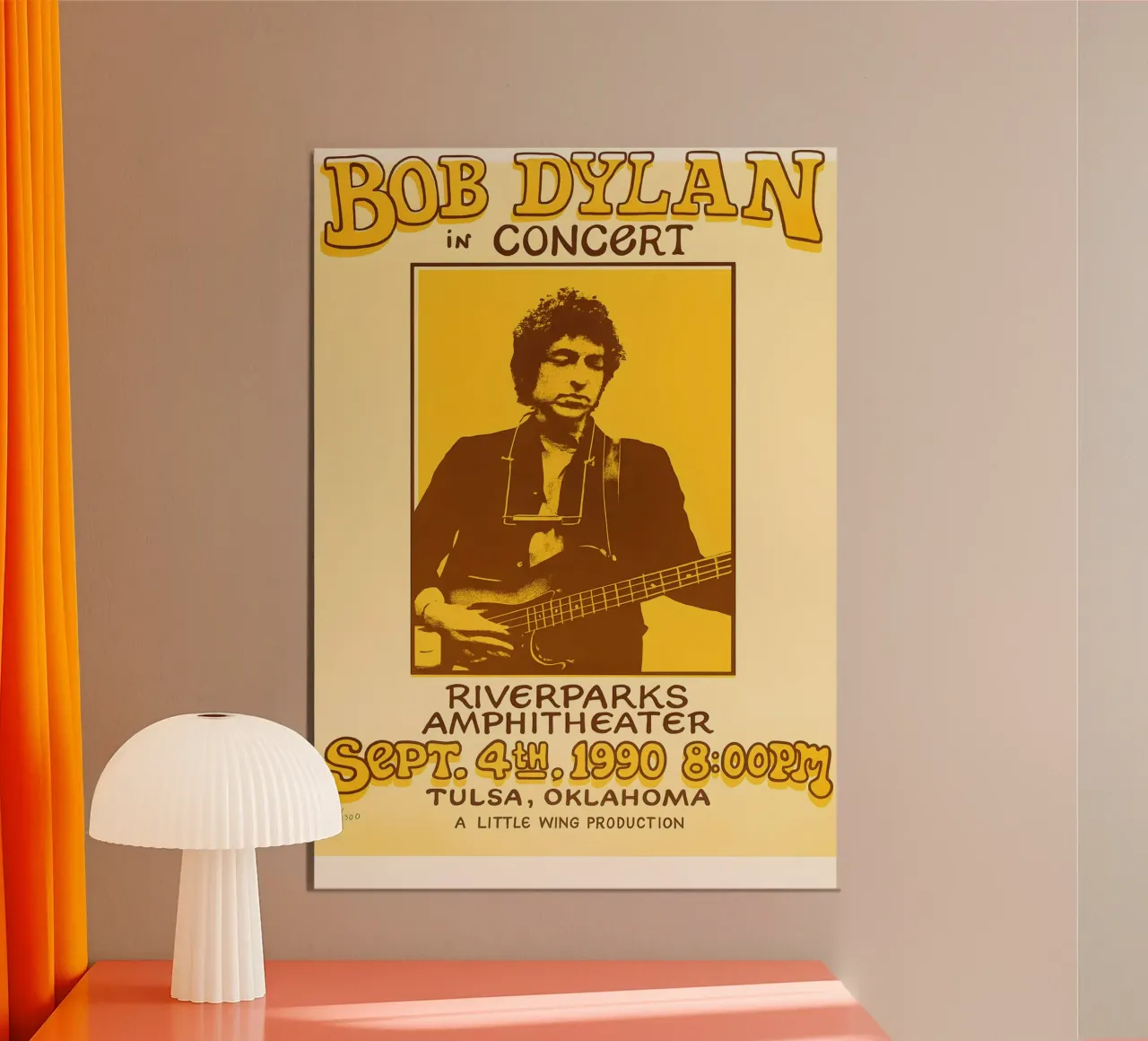 Bob Dylan Riverparks Amphitheater 1990 alluminio dibond da DGUnder