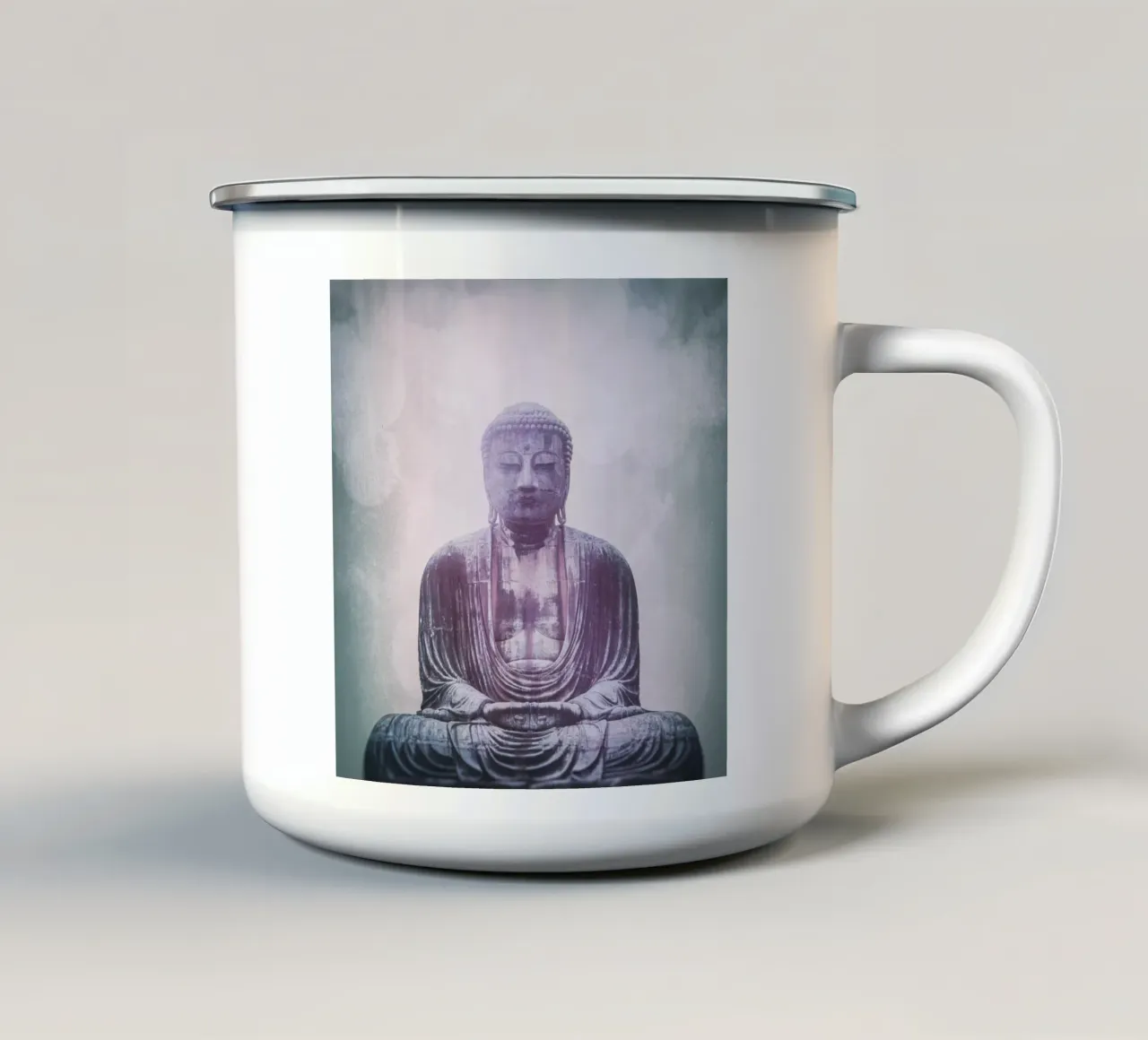 Grande Buddha tazza in smalto da thetraveller