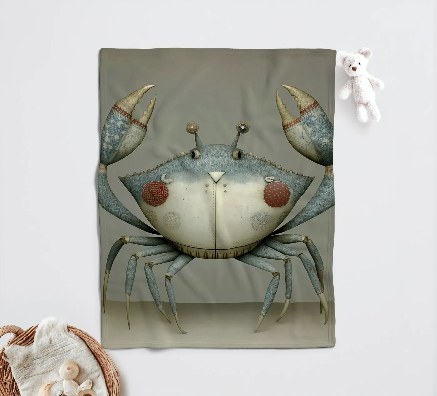 Krab fleecedeken van Pictura