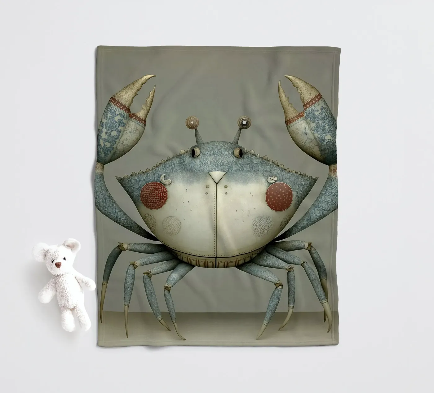 Krab fleecedeken van Pictura
