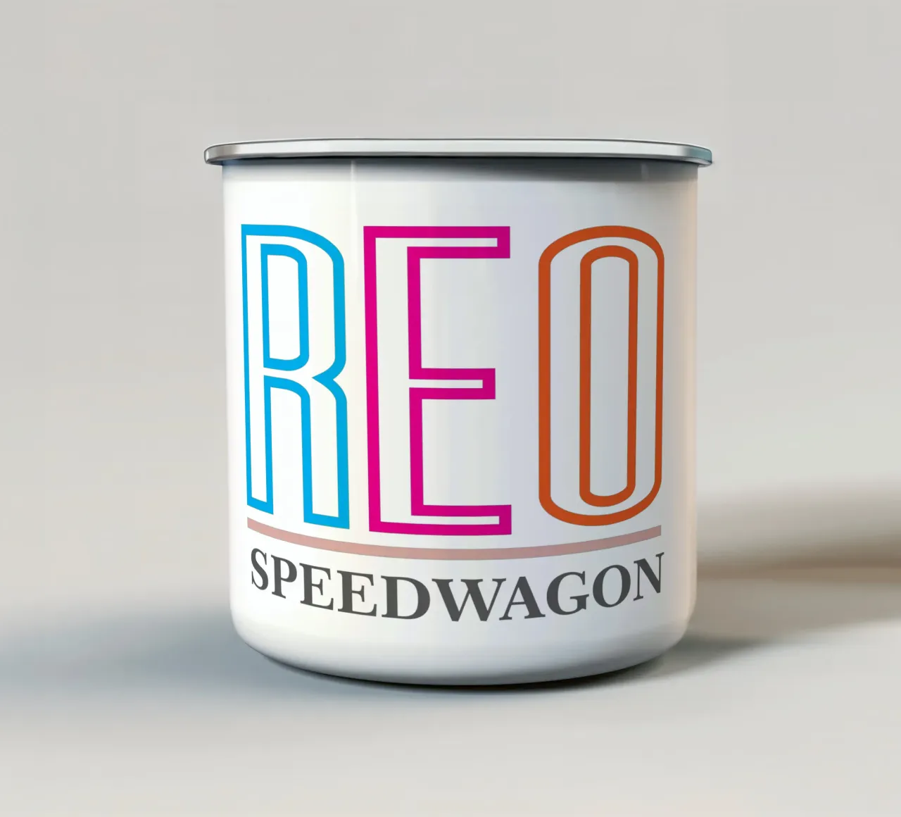 Reo Speedwagon 80s Rock Band tazza in smalto da Urban Life
