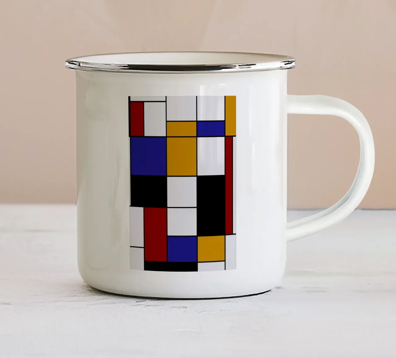 Composizione A, 1923 tazza in smalto da Holly Holmes