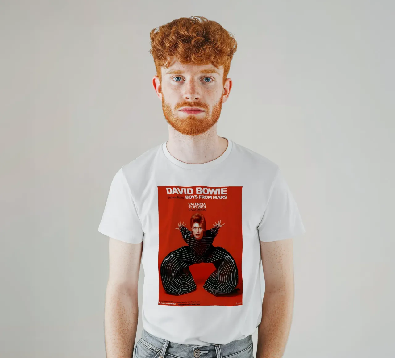 Boys From Mars A Tribute to David Bowie Poster t-shirt da DGUnder