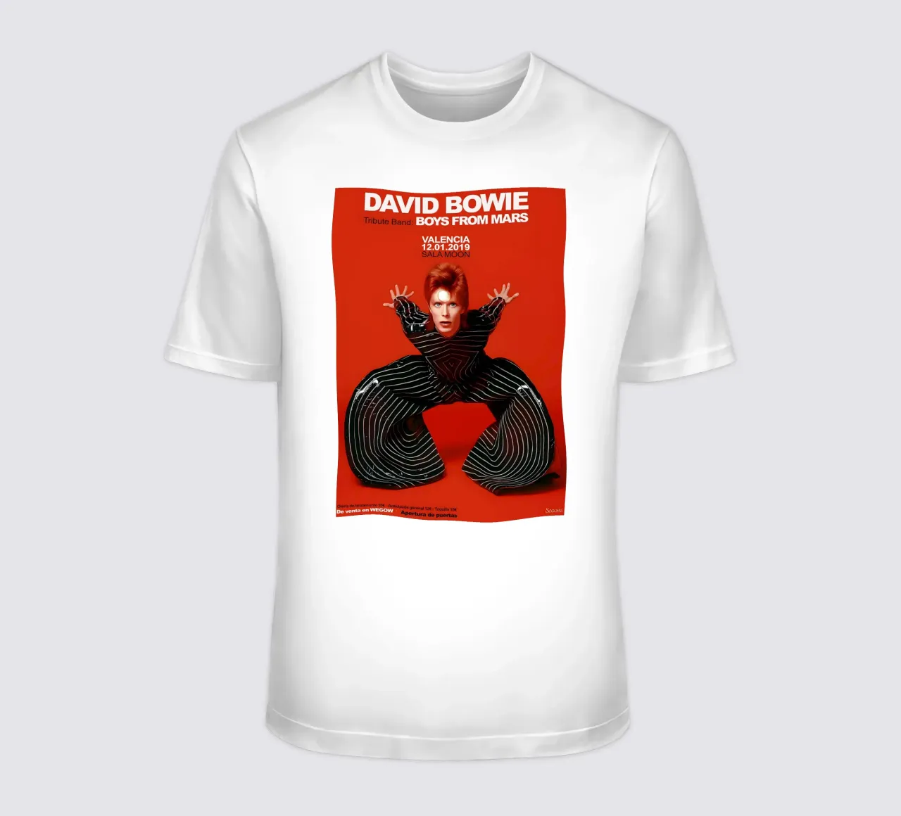 Boys From Mars A Tribute to David Bowie Poster t-shirt da DGUnder