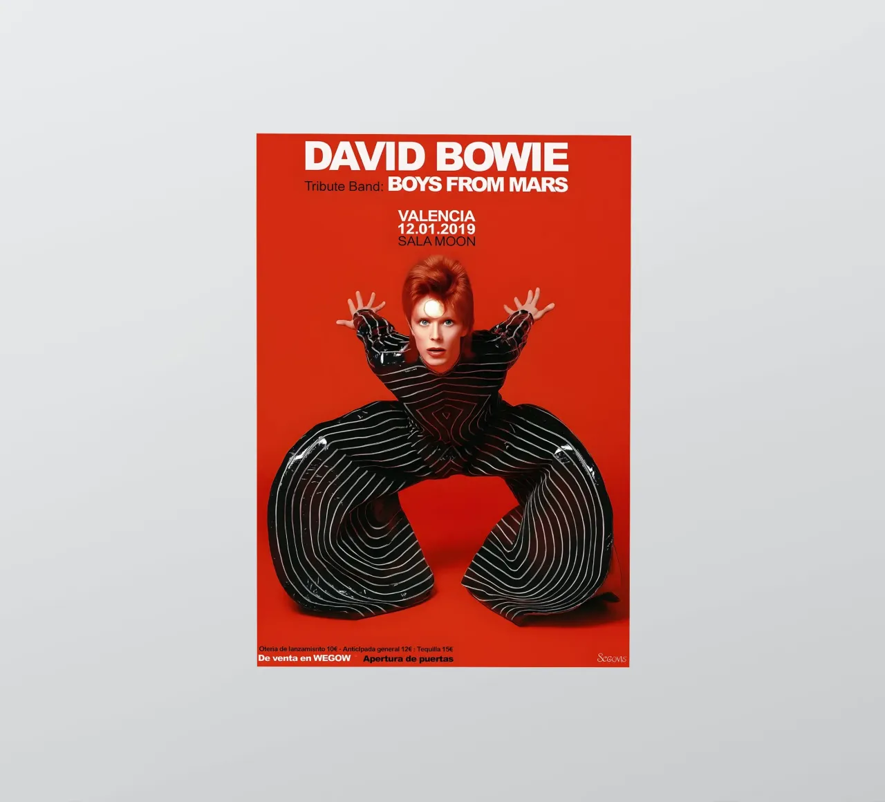 Boys From Mars A Tribute to David Bowie Poster adesivo da DGUnder