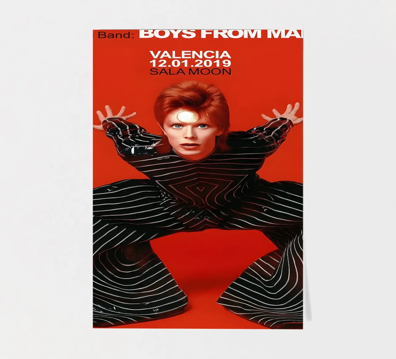 Boys From Mars A Tribute to David Bowie Poster foglio adesivo da DGUnder