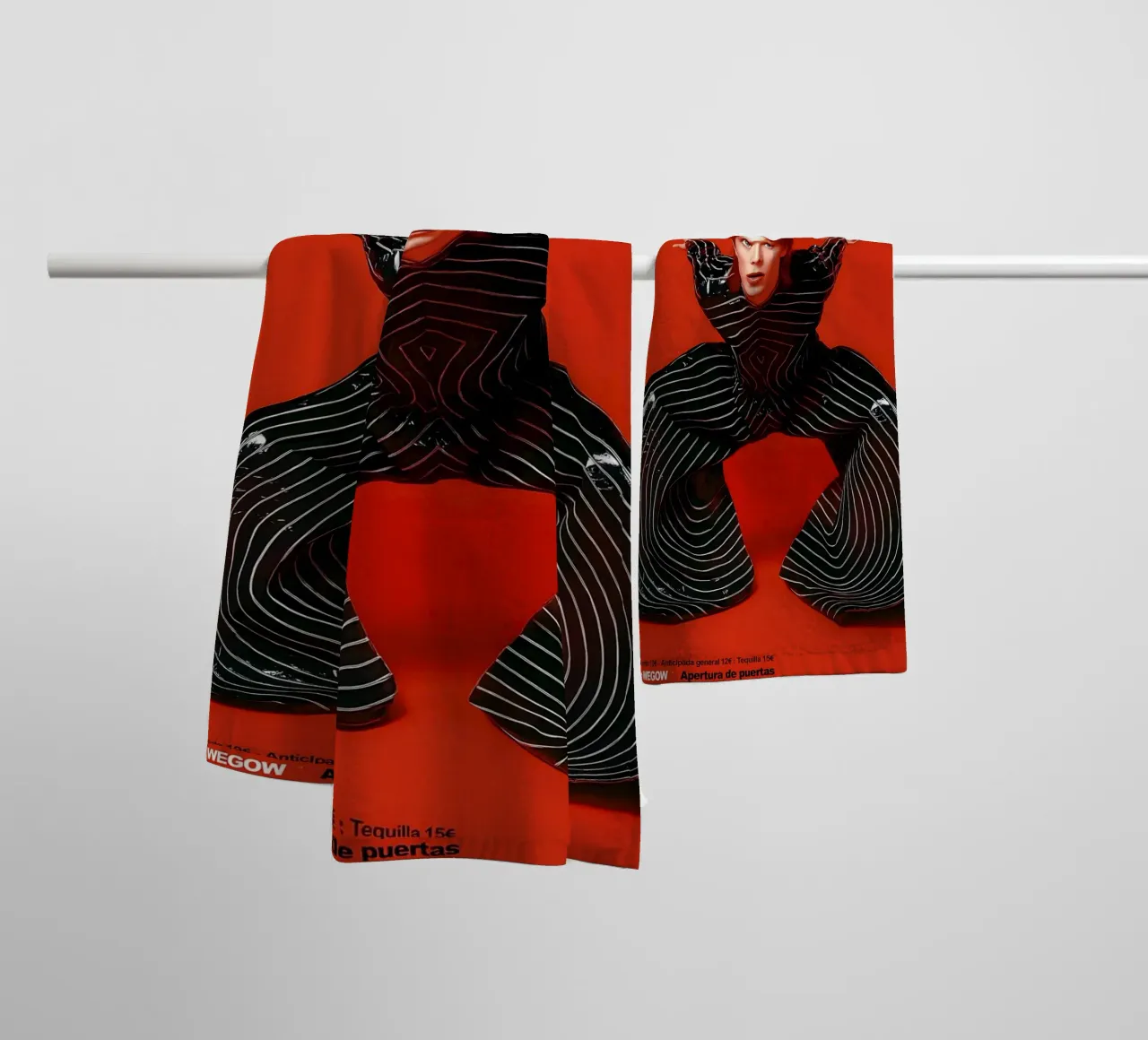 Boys From Mars A Tribute to David Bowie Poster asciugamano da bagno da DGUnder