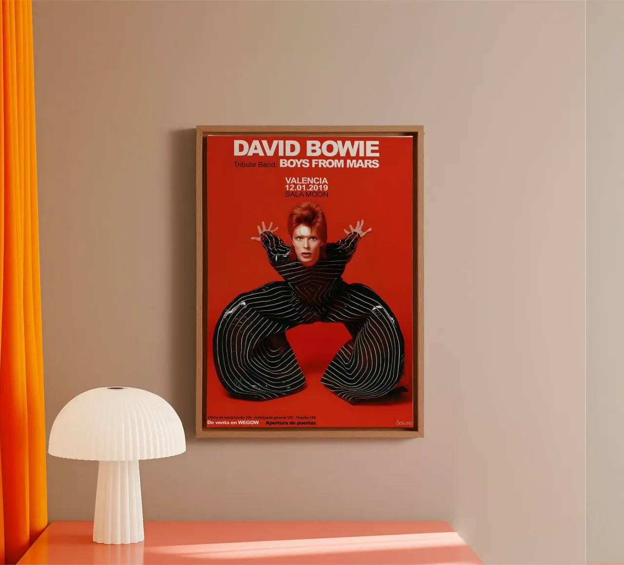 Boys From Mars A Tribute to David Bowie Poster tela da DGUnder