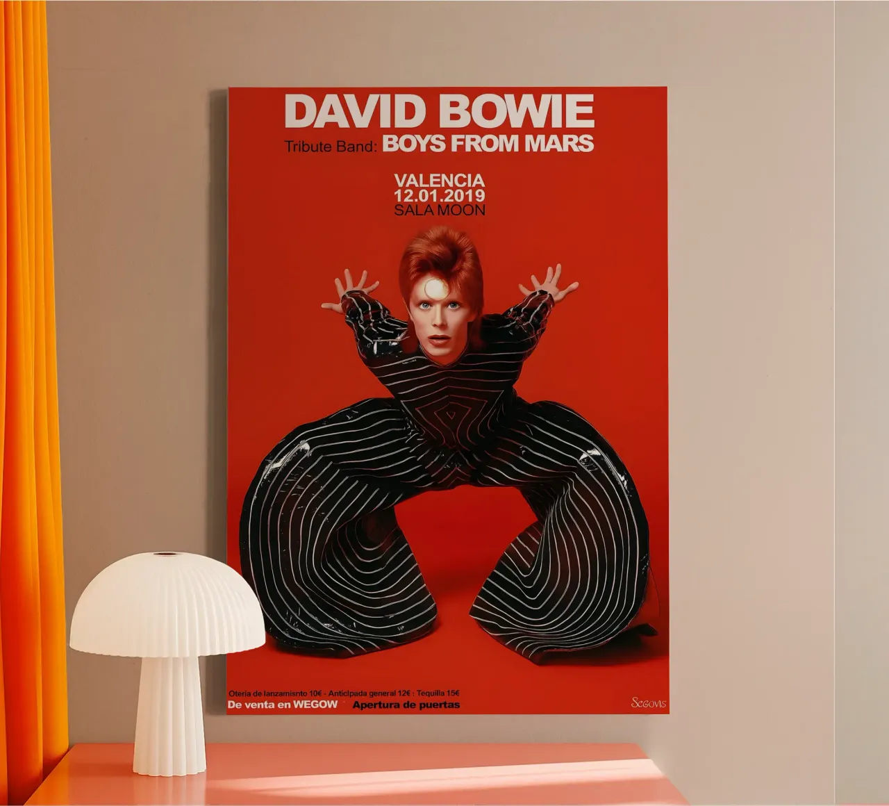 Boys From Mars A Tribute to David Bowie Poster tela da DGUnder