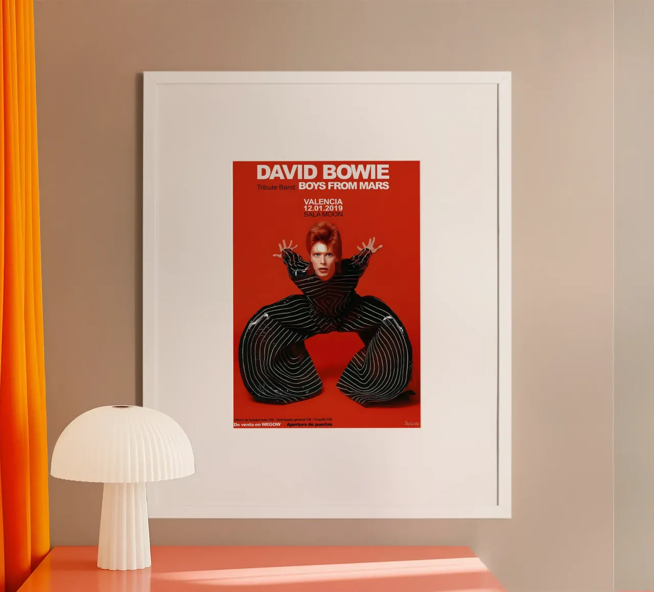 Boys From Mars A Tribute to David Bowie Poster carta hahnemühle da DGUnder