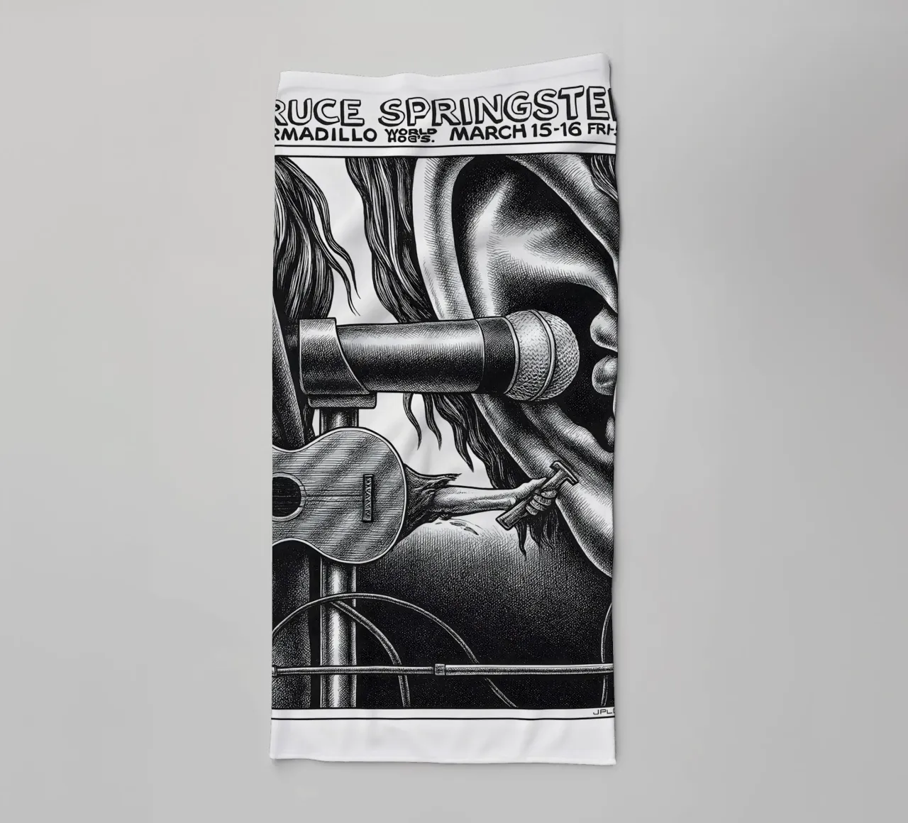 BRUCE SPRINGSTEEN ARMADILLO WORDS. MARCH 15-16 FRI SAT towel by DGUnder