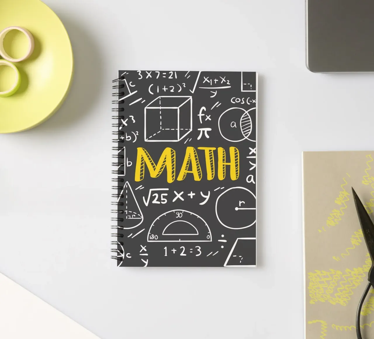 Math Formula Style Design spiral notebook by Urban Life