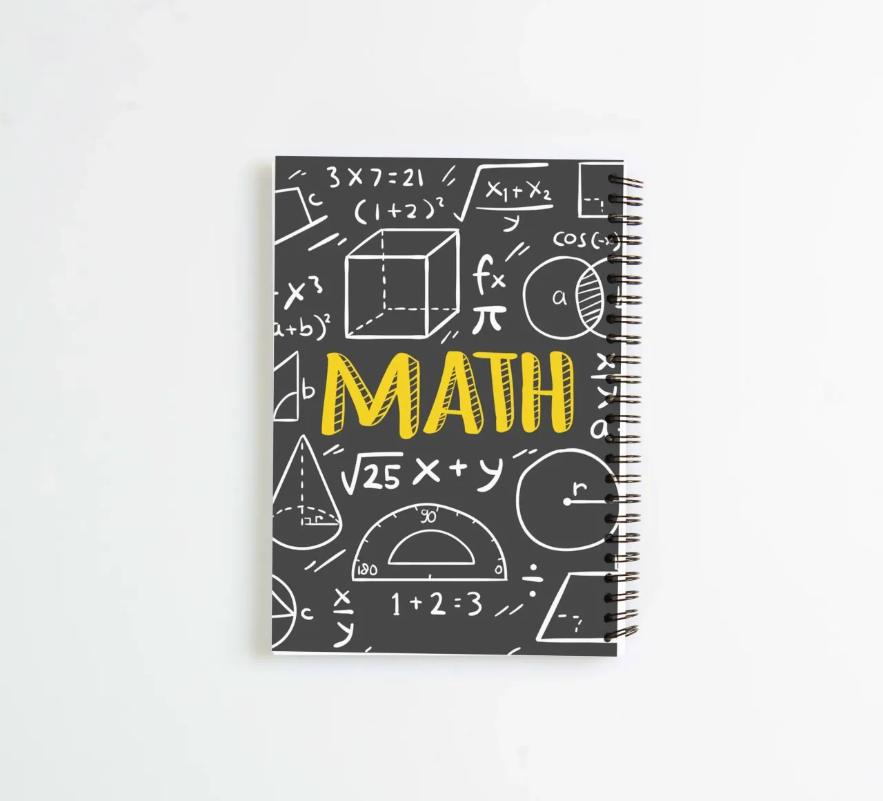 Math Formula Style Design spiral notebook by Urban Life