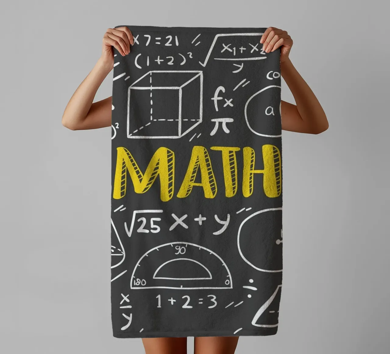 Math Formula Style Design towel by Urban Life