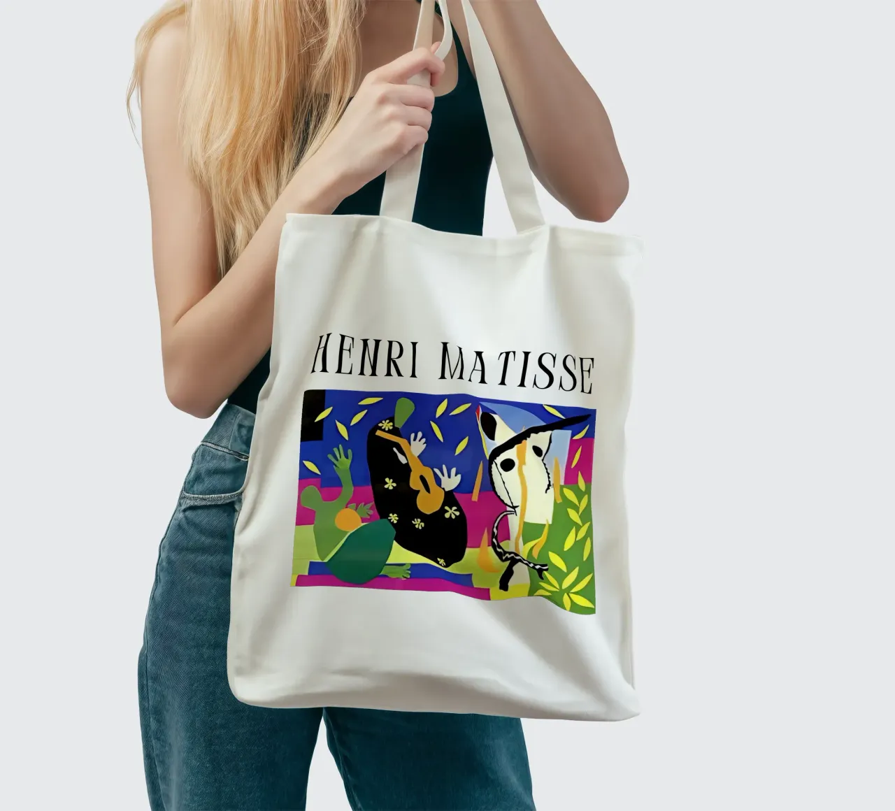 I dolori del re di Henri Matisse borsa in juta da careytowne1