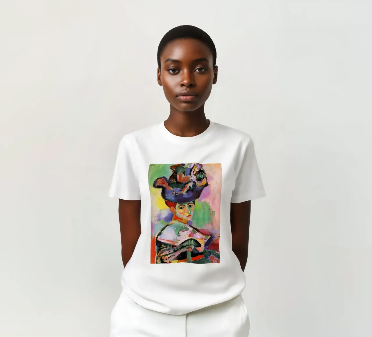 Donna con cappello (1905) di Henri Matisse t-shirt da careytowne1