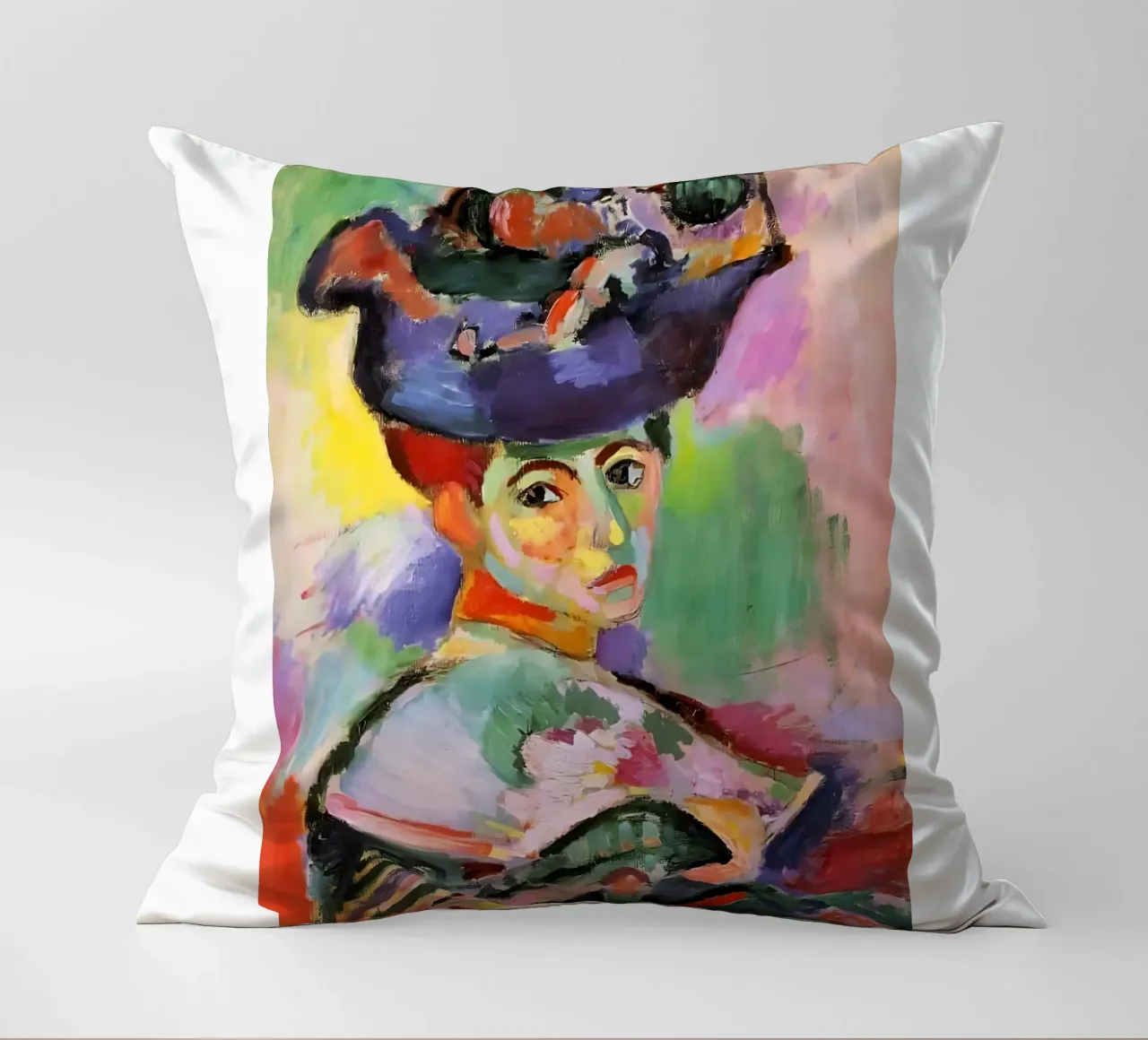 Donna con cappello (1905) di Henri Matisse cuscino da careytowne1