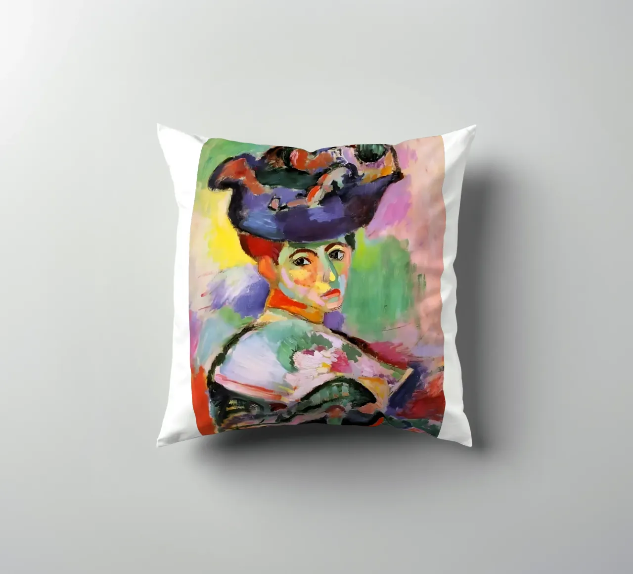 Donna con cappello (1905) di Henri Matisse cuscino da careytowne1