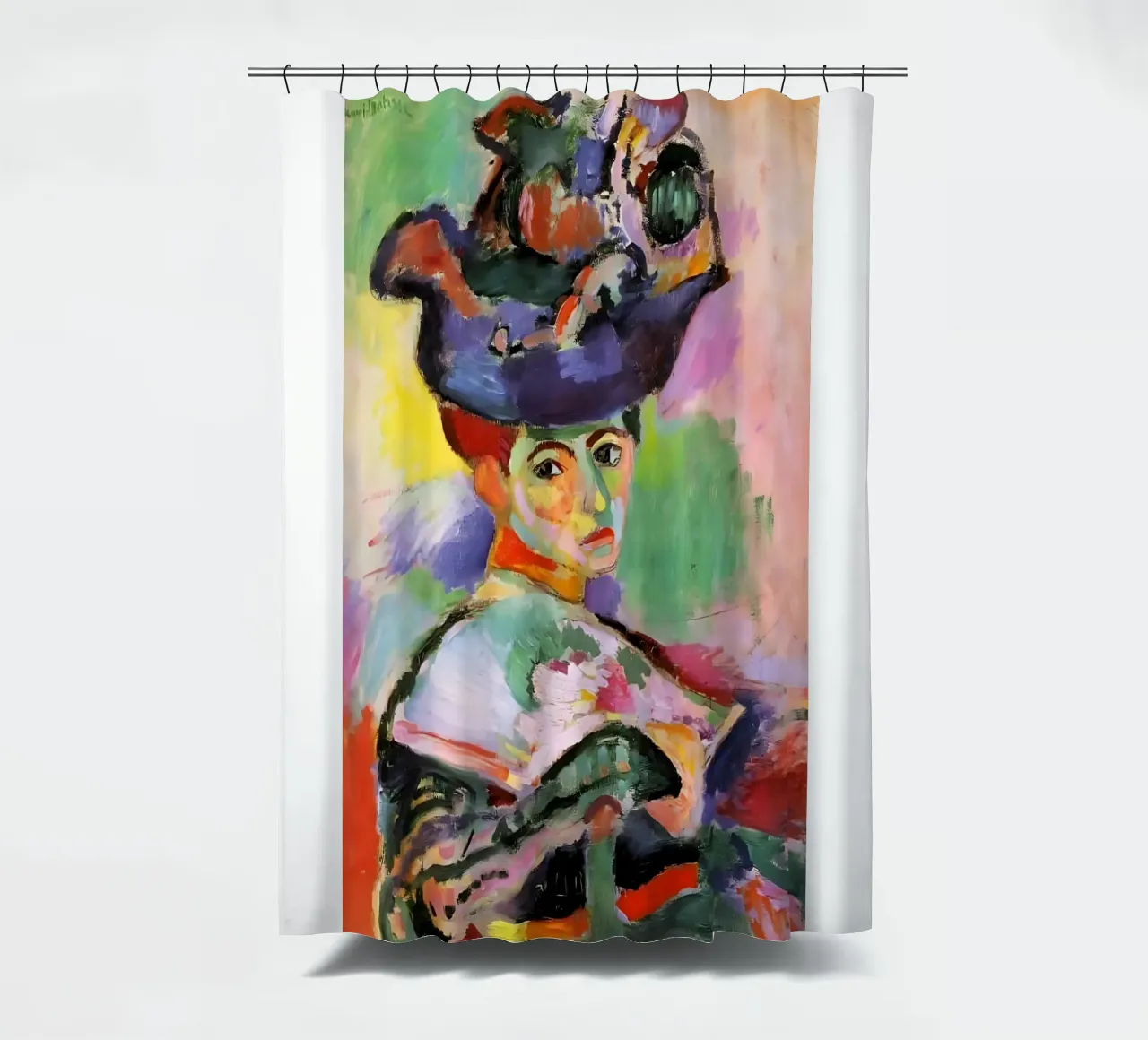 Donna con cappello (1905) di Henri Matisse tenda da doccia da careytowne1