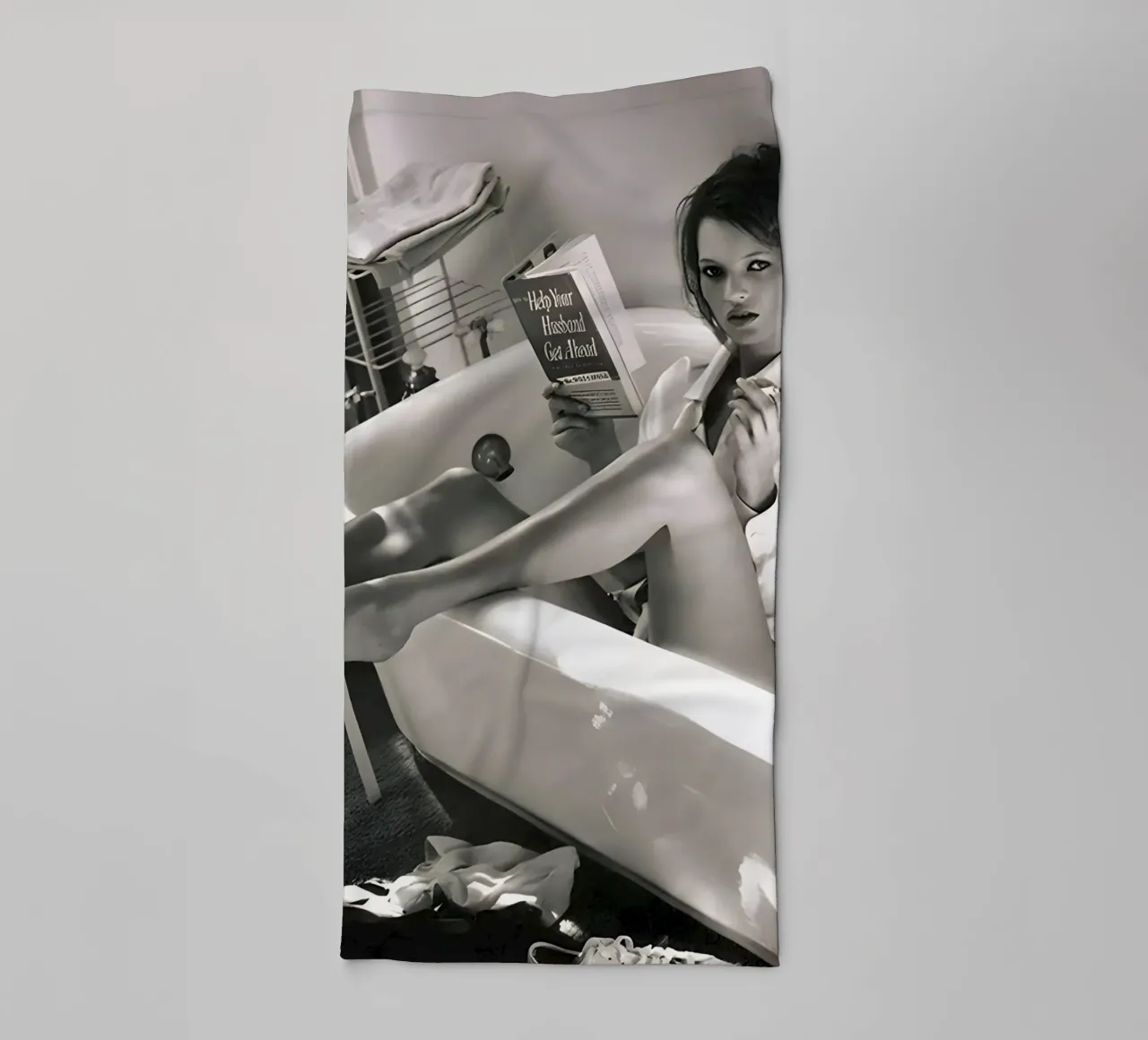 Kate Moss si diverte in bagno asciugamano da bagno da Mr.Alexandershop