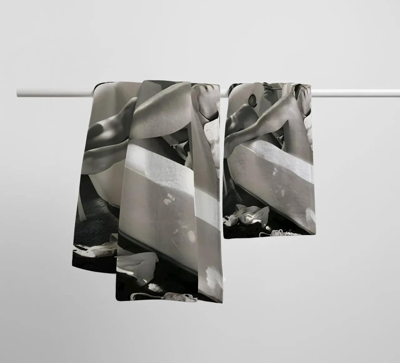 Kate Moss si diverte in bagno asciugamano da bagno da Mr.Alexandershop