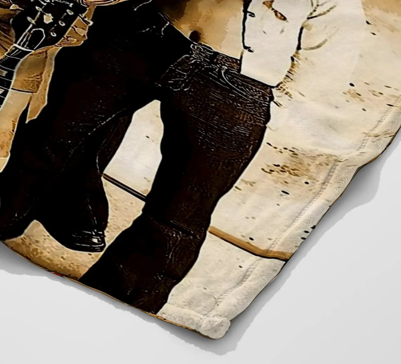 AC/DC band fleece blanket by vanhesling