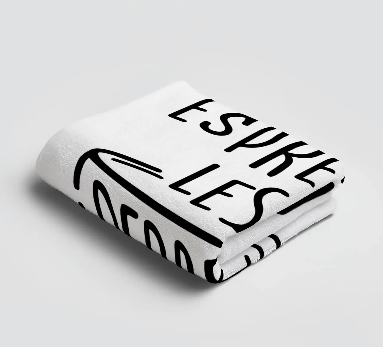 MORE ESPRESSO LESS DEPRESSO asciugamano da bagno da Typo Designs