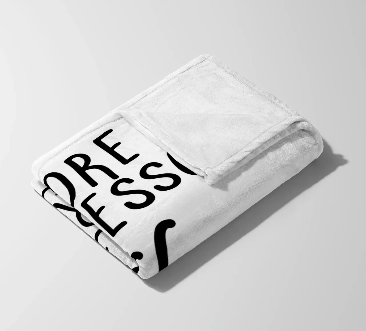 MORE ESPRESSO LESS DEPRESSO coperta in pile da Typo Designs