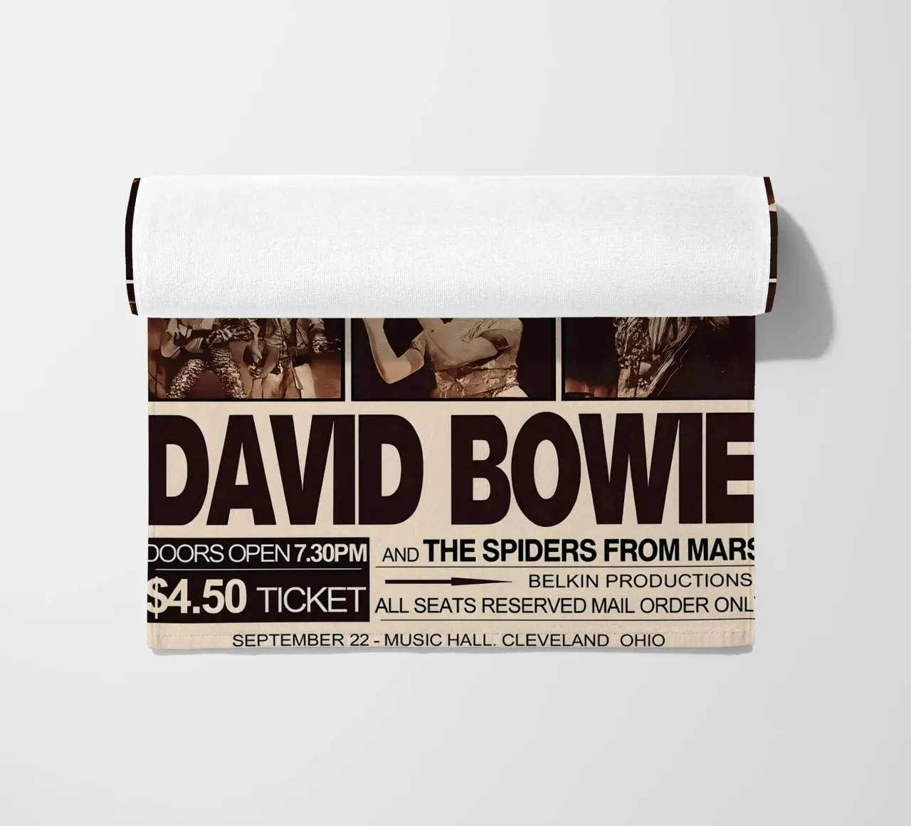 David Bowie 972 First American Concert Poster telo mare da DGUnder