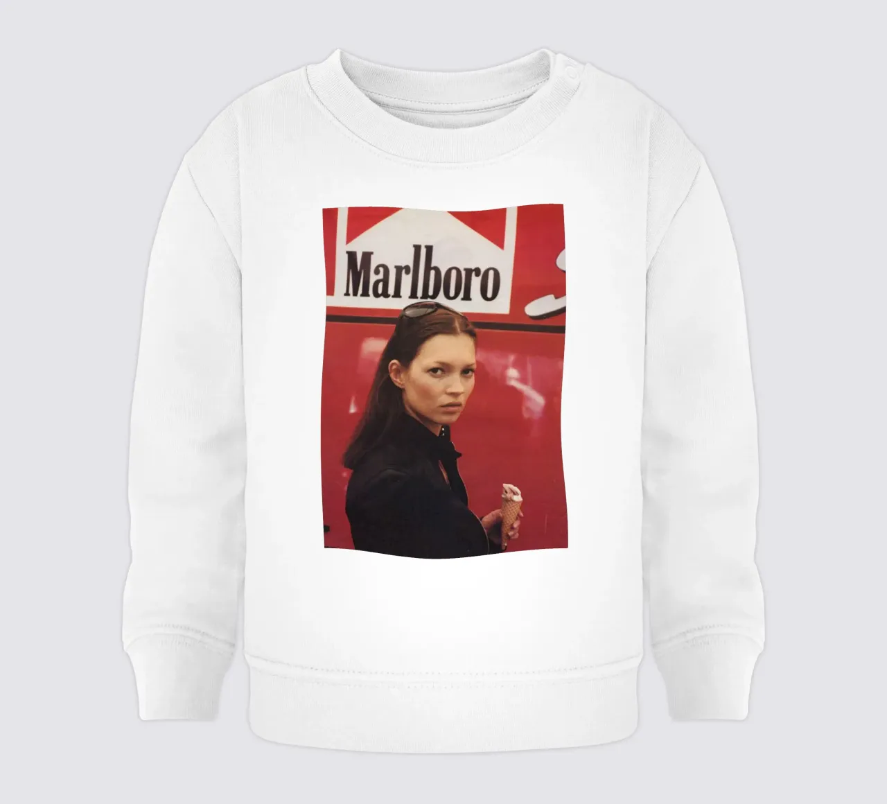 Ritratto di Kate Moss felpa neonato da Mr.Alexandershop
