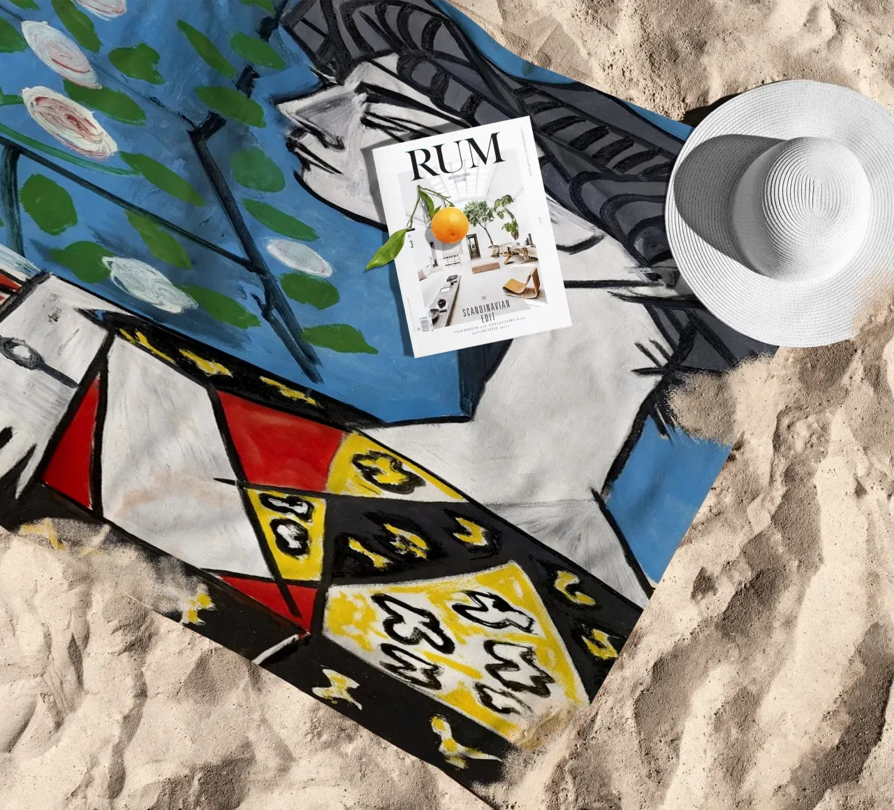 Geometry of Emotion beach towel by Susanprint