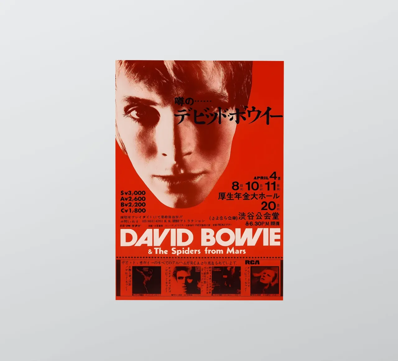 David Bowie And The Spiders From Mars 1973 Tour Live Concert adesivo da DGUnder