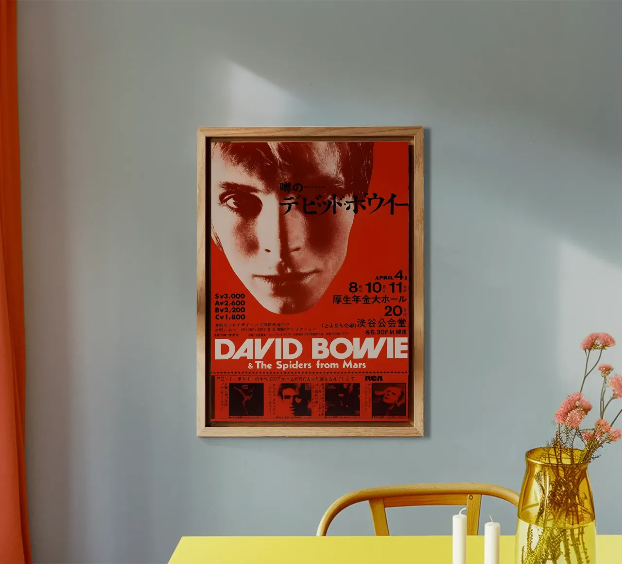 David Bowie And The Spiders From Mars 1973 Tour Live Concert alluminio dibond da DGUnder